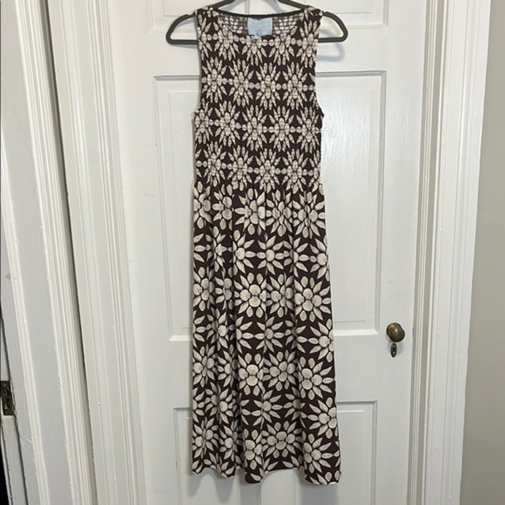 Hill House Home Cosima Dress in Chocolate Shell Mosaic